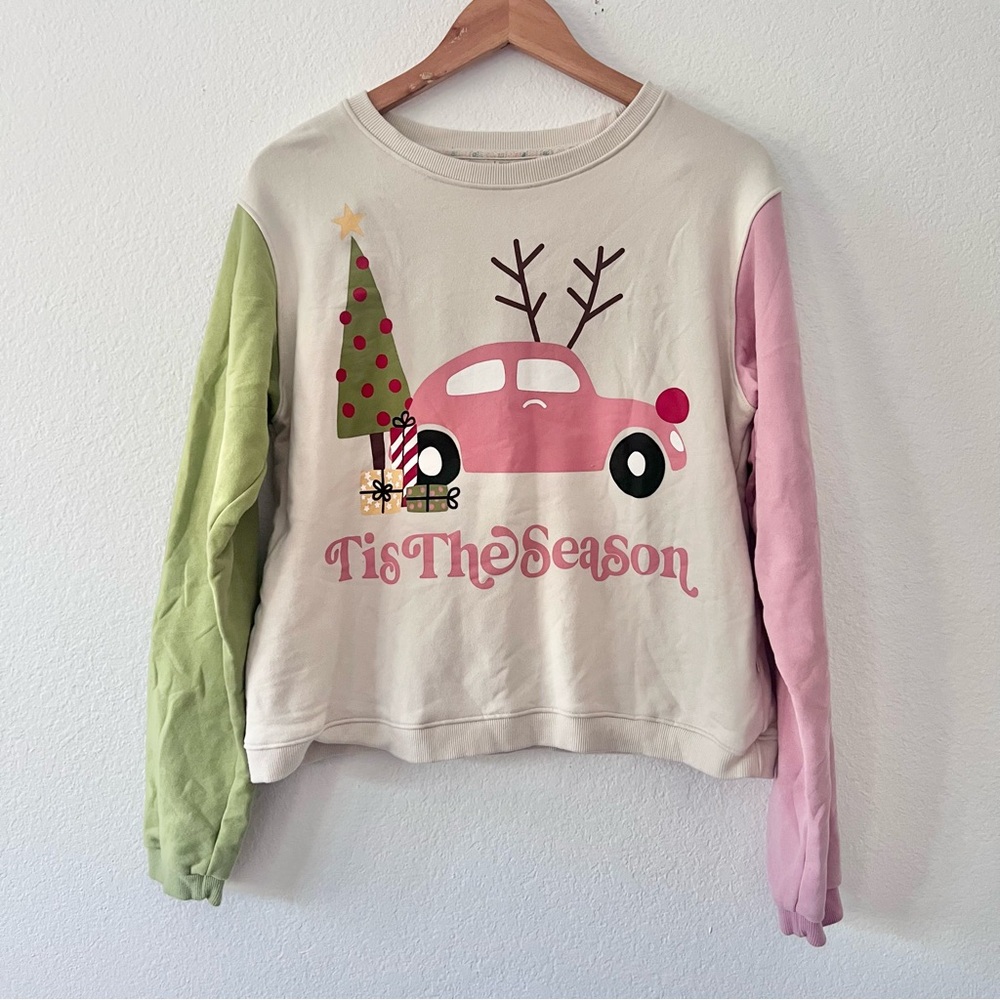Minimalist Folk Co ‘Tis The Season Christmas Crewneck Sz S